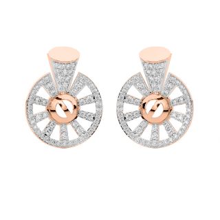 Valisa Round Diamond Stud Earrings