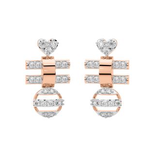 Acton Round Diamond Stud Earrings