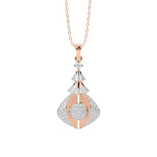 Gunnar Round Diamond Office Wear Pendant