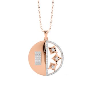 Runa Round Diamond Office Wear Pendant