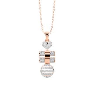 Tamar Round Diamond Office Wear Pendant