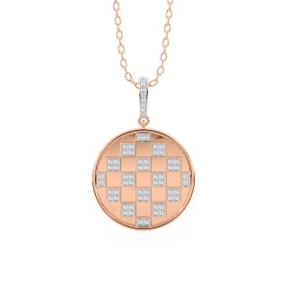 The Check Deck Diamond Pendant