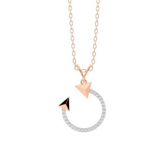 Elegant Arrow Diamond Pendant
