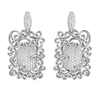 Jules Square Diamond Earrings