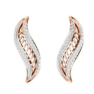 Erika Angel Wings Diamond Stud Earrings