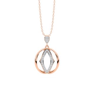 Subtle Sign Diamond Pendant