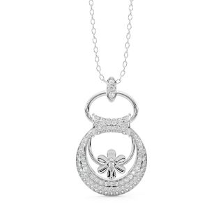 The Spherical Flower Diamond Pendant