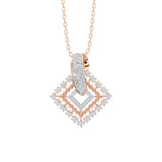 Designer Square Diamond Pendant