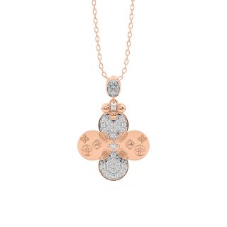 Floral Fyre Diamond Pendant