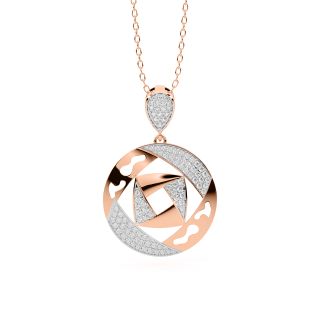 The Geometric Design Diamond Pendant