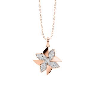 Wind Mill Diamond Pendant