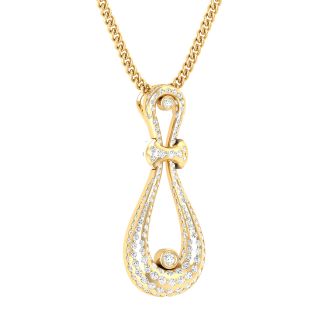 Sarah Round Diamond Office Wear Pendant