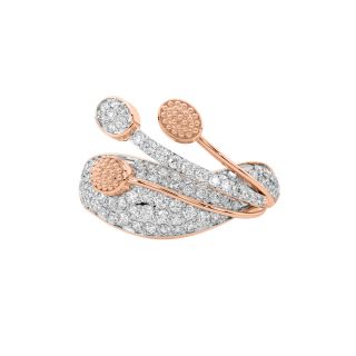 Tiny Buds Diamond Engagement Ring