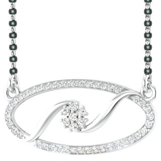 Kashvi Round Diamond Wedding Mangalsutra