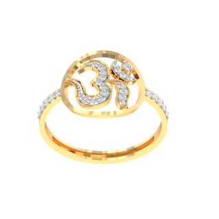 Om Religious Diamond Ring For Her