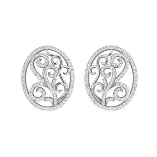 Evana Round Diamond Stud Earrings