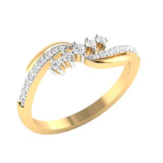 Dai Round Diamond Dainty Ring