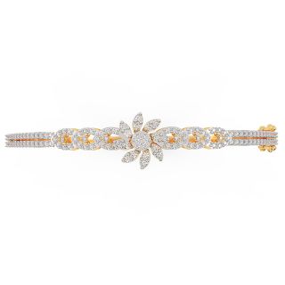 Twirl Design Diamond Bracelet