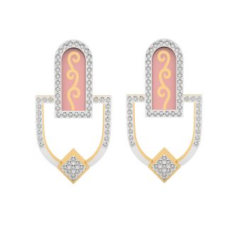 Tri Stylish Diamond Earrings