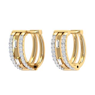 Amaira Round Diamond Bali Earrings