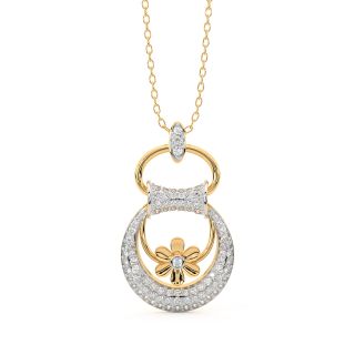 The Spherical Flower Diamond Pendant