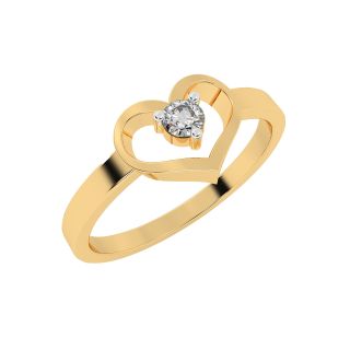 Heart Design Diamond Ring