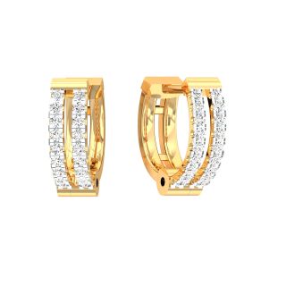 Vera Round Diamond Bali Earrings