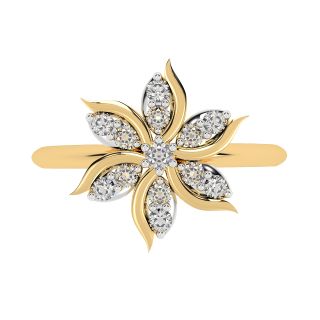 Spin The Flower Diamond Ring