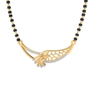 Designer Mangalsutra In Gold & Diamond