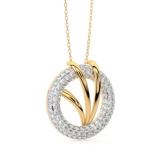 Into the Layers Diamond Pendant