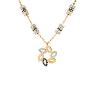 Diamond Designer Mangalsutra With Chain