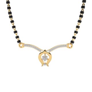 Inverted Flower Diamond Mangalsutra