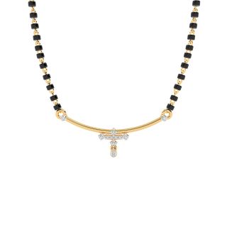 Simple But Elegant Design Diamond Mangalsutra