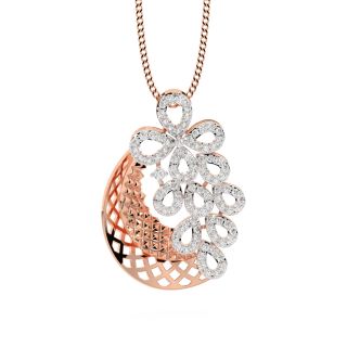 Asyrah Round Diamond Office Wear Pendant