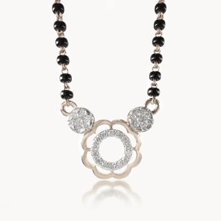 Zunaira Round Diamond Mangalsutra with Chain