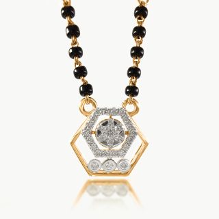 Dual Hex Diamond Mangalsutra
