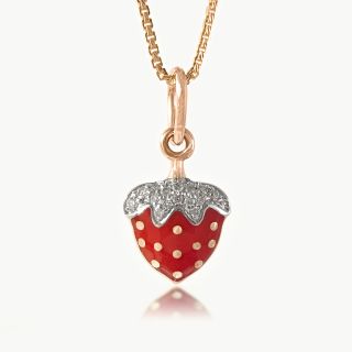 Strawberry Diamond Pendant