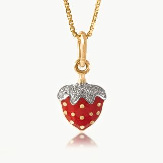 Strawberry Diamond Pendant