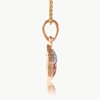 Strawberry Diamond Pendant