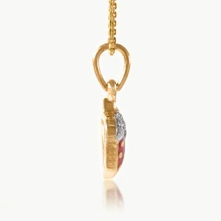 Strawberry Diamond Pendant