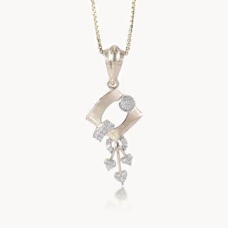Abel Round Diamond Office Wear Pendant
