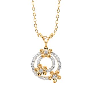 Drizzle Round Diamond Pendant