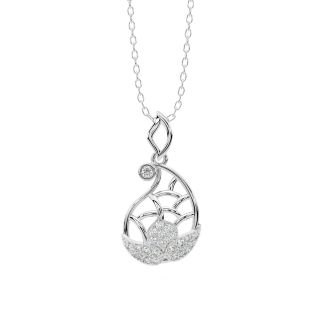 Filigree Paisley Diamond Pendant