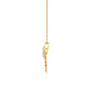 Gold Shimmer Grace Diamond Pendant