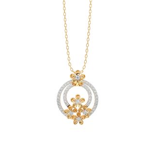 Charming Flower Diamond Pendant