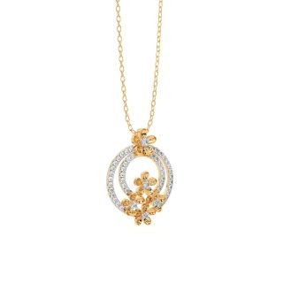 Charming Flower Diamond Pendant