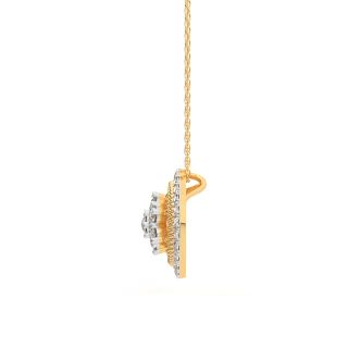 Round Halo Diamond Pendant