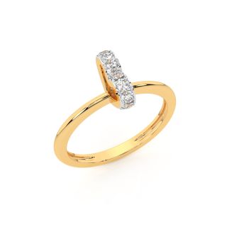 Delicate Heart Shaped Diamond Ring