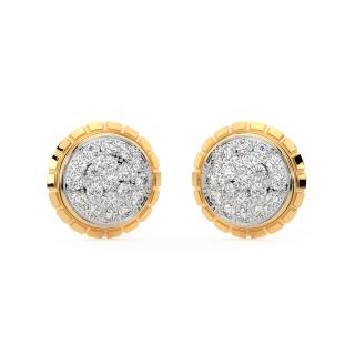 Embrace Round Diamond Stud Earrings