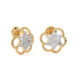 Daisy Diamond Stud Earrings